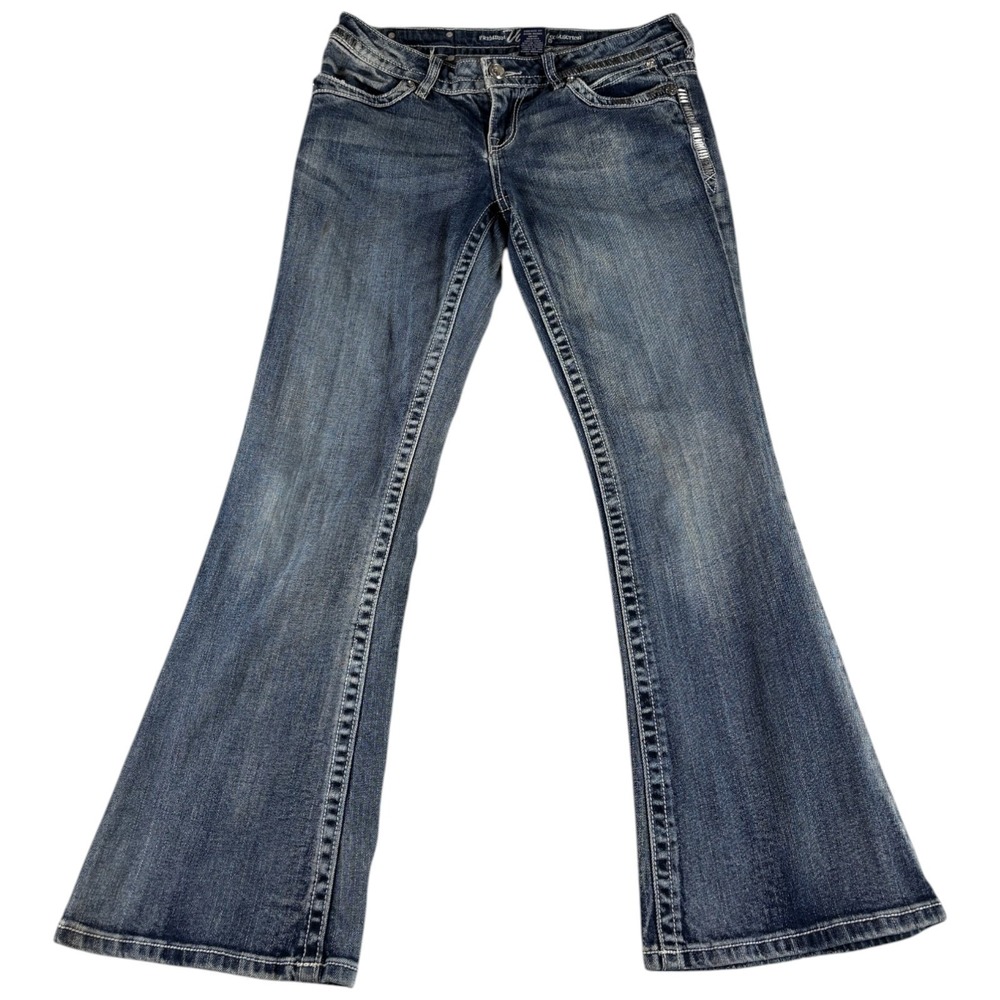 Vanity Premium Collection Jeans Women 29x31 Blue Cotton Low Rise Flap Pockets